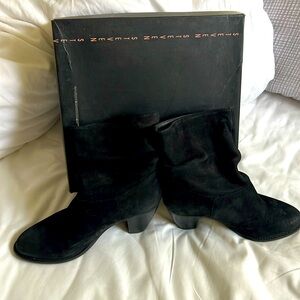 Steve Madden Black 2.5 inch Heel Boots
